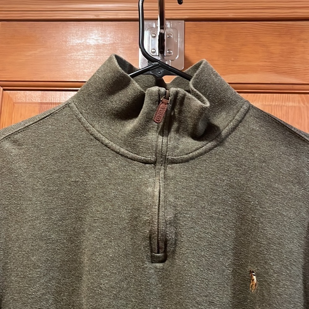 Polo Ralph Lauren men’s estate rib 1/4 zip up sweatshirt size xlarge. - Picture 3 of 8